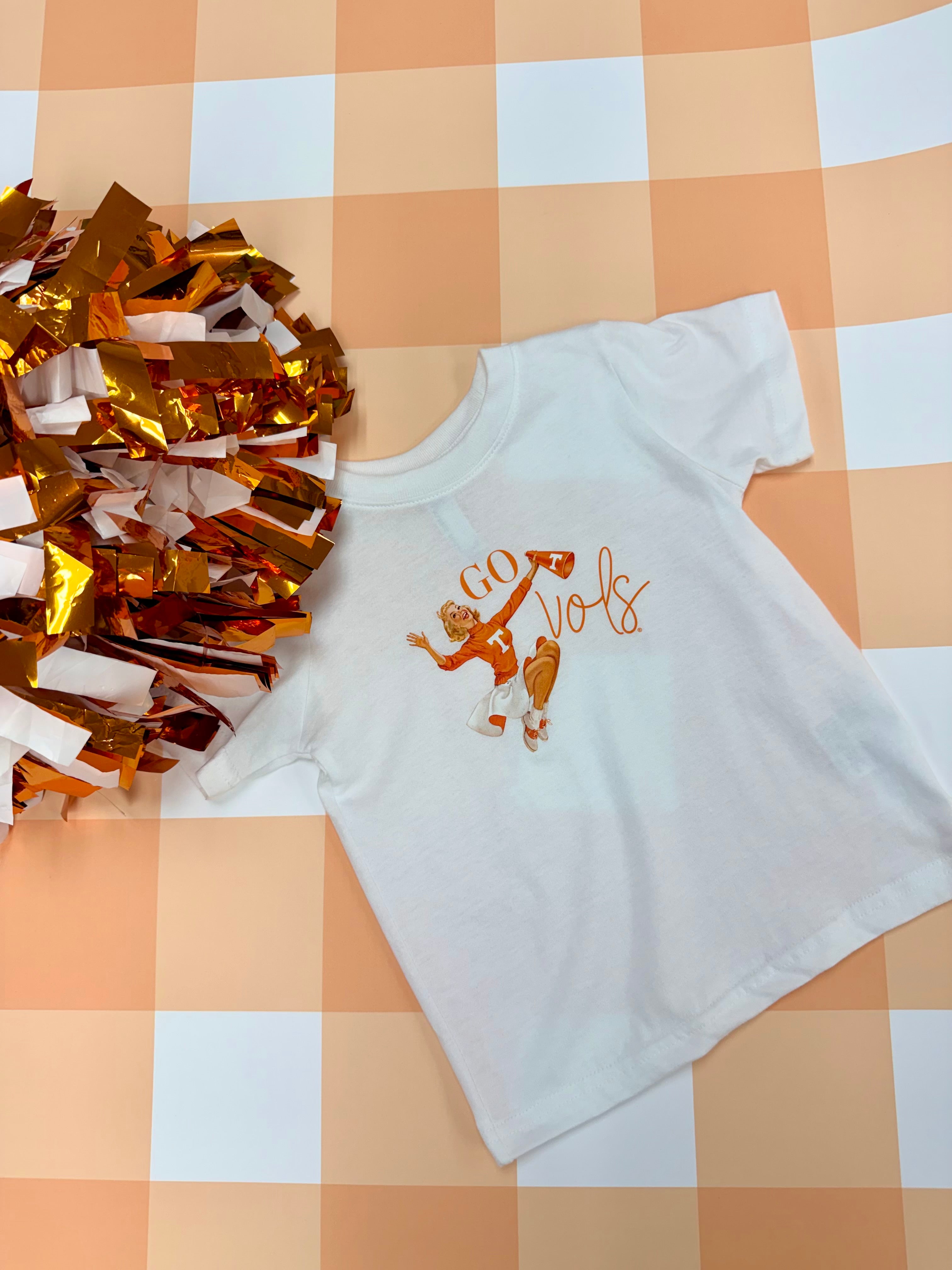 Go Vols Retro Cheerleader Short-Sleeve T-Shirt, Toddler & Youth
