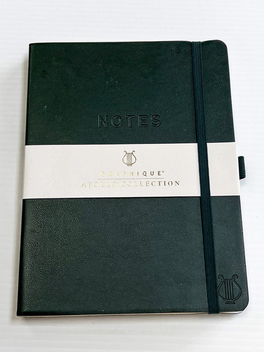 Green Vegan Leather Journal