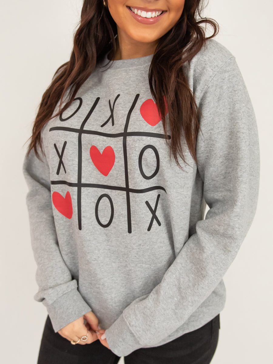 XO Tic-Tac-Toe Crew Sweatshirt