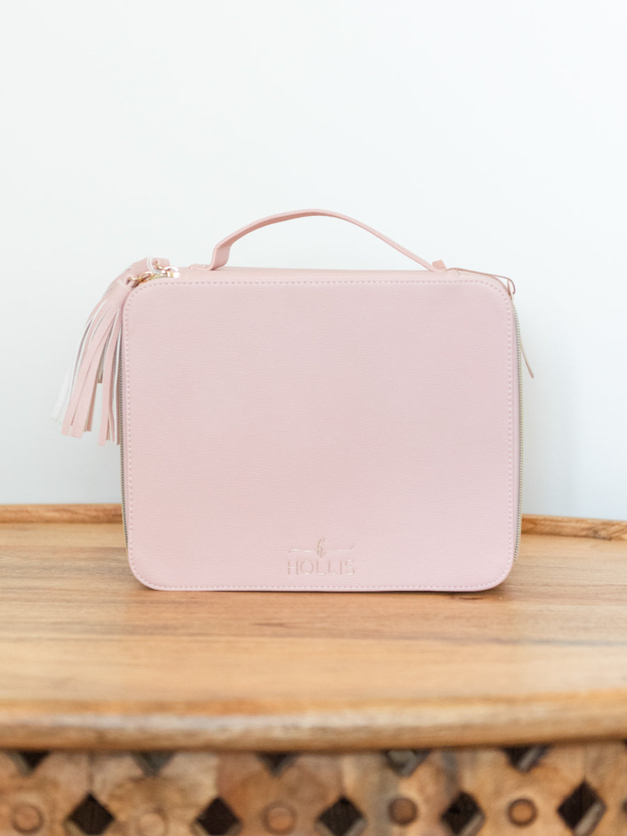 Cosmetic Travel Case in Blush Pink