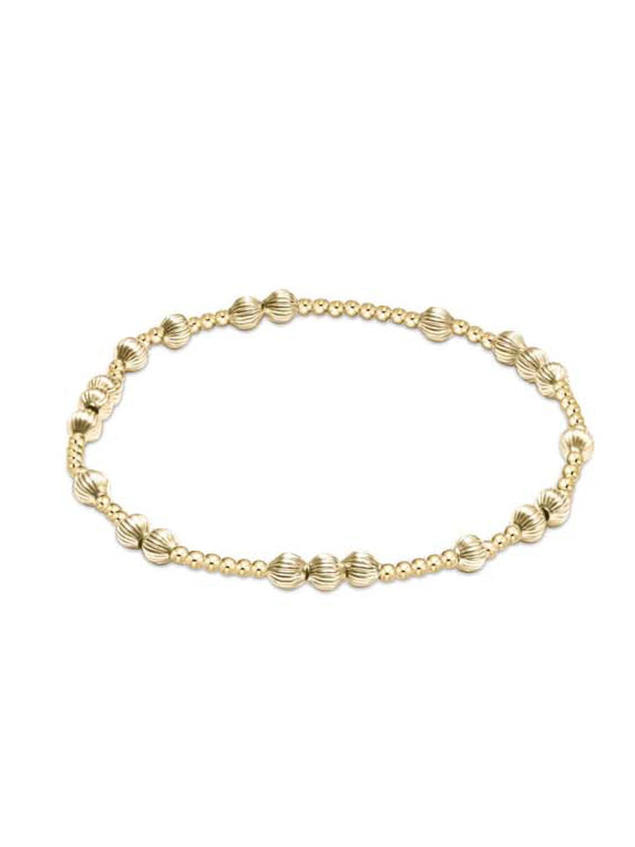 ENewton Textured Gold Bead Bracelet