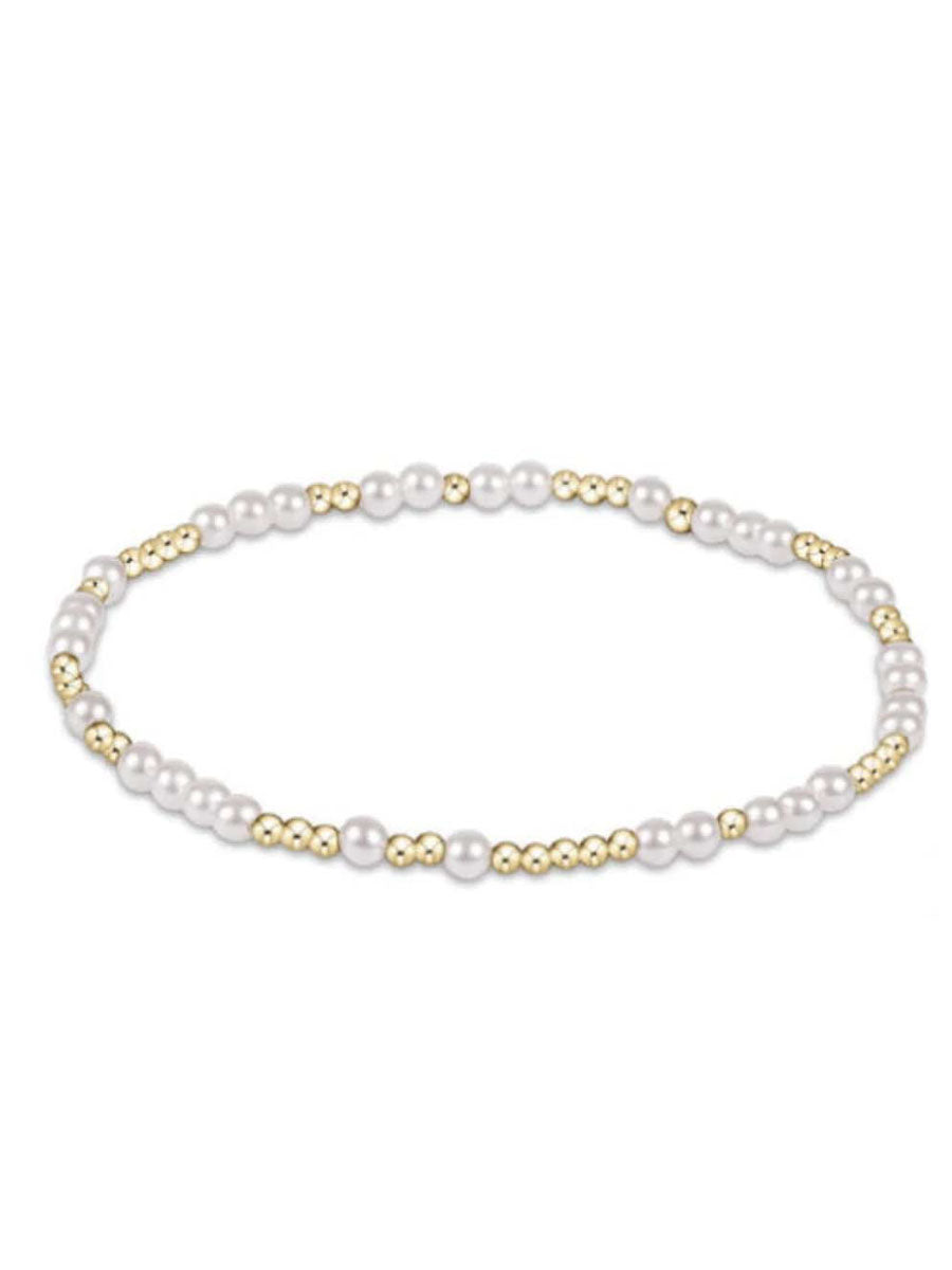 Mixed Pearl and Gold Bead Bracelet