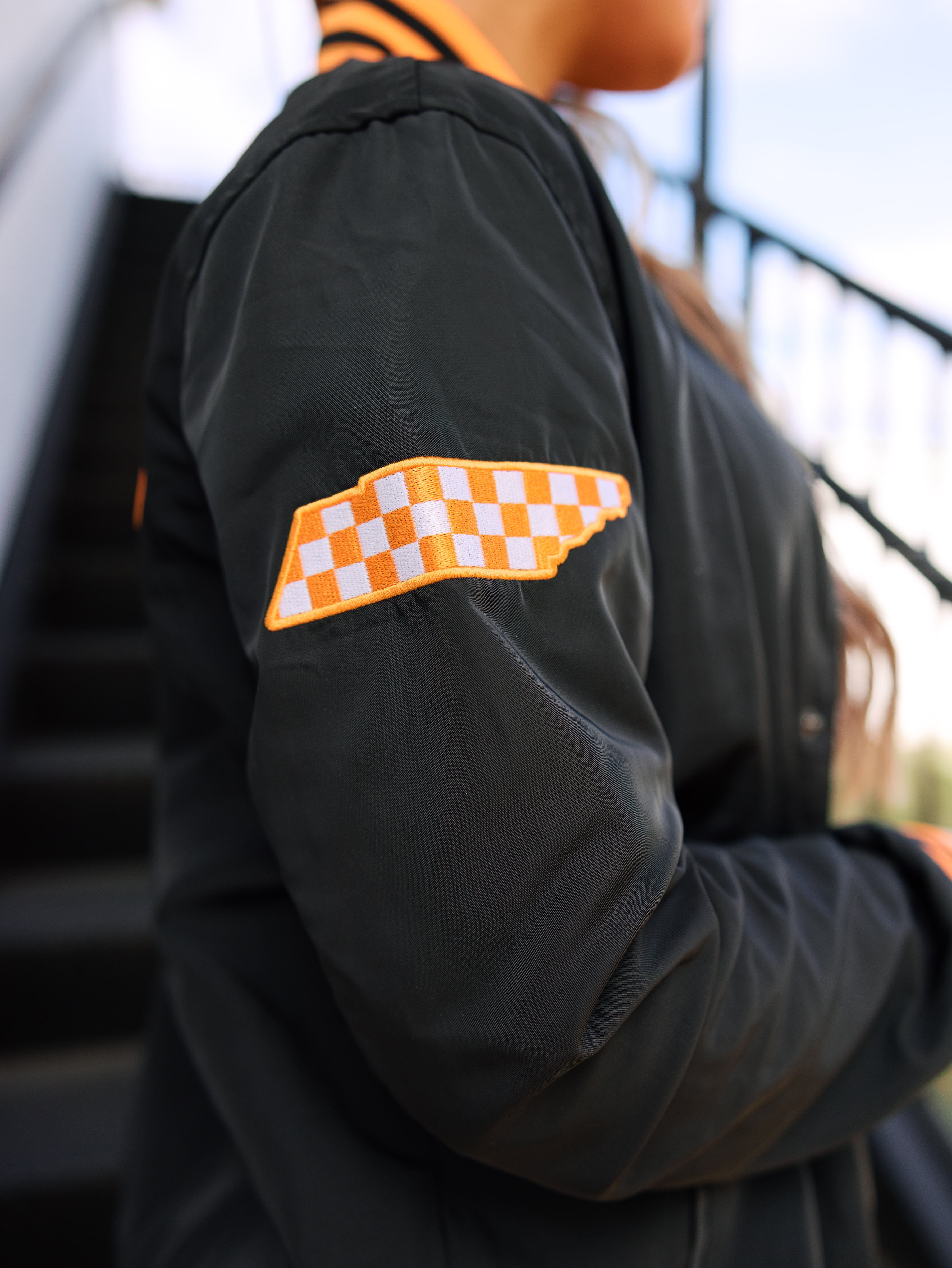 Tennessee Vols Black "Dark Mode" Bomber Jacket