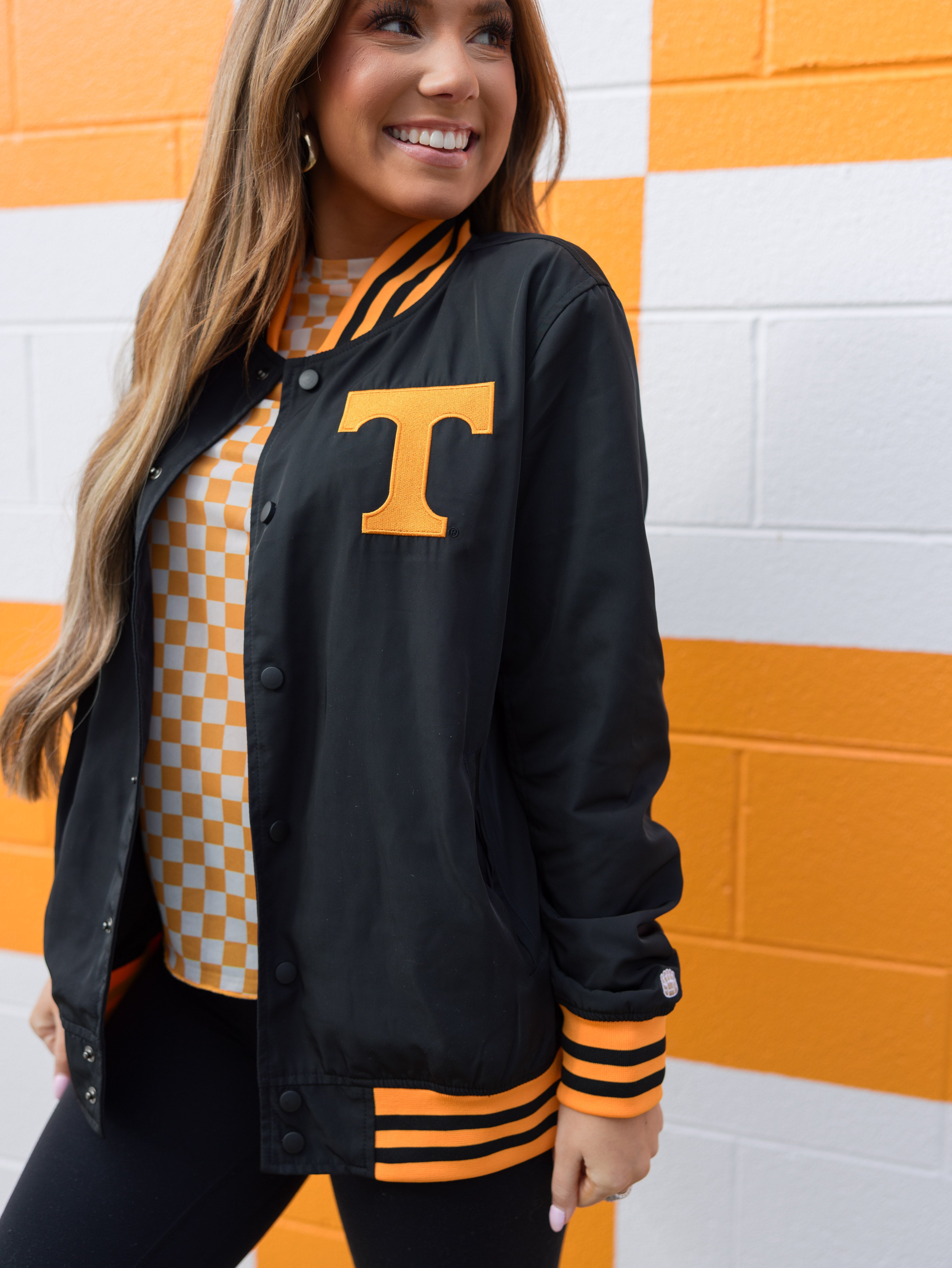 Tennessee Vols Black "Dark Mode" Bomber Jacket