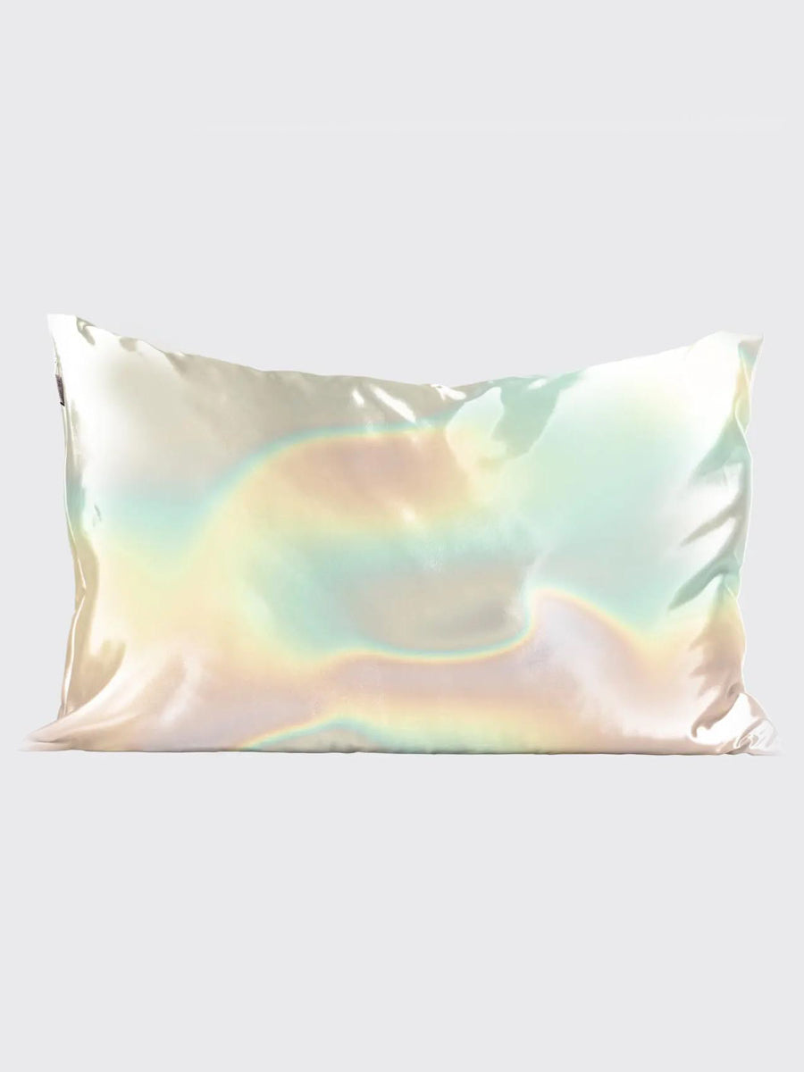 Shimmering Iridescent Satin Pillowcase