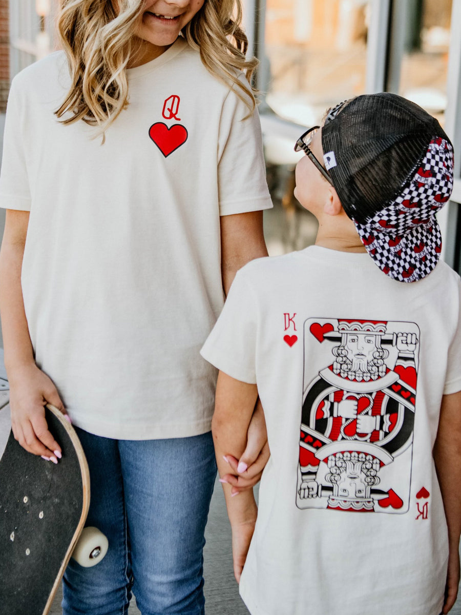 Queen or King of Hearts Short-Sleeve T-Shirt, Youth