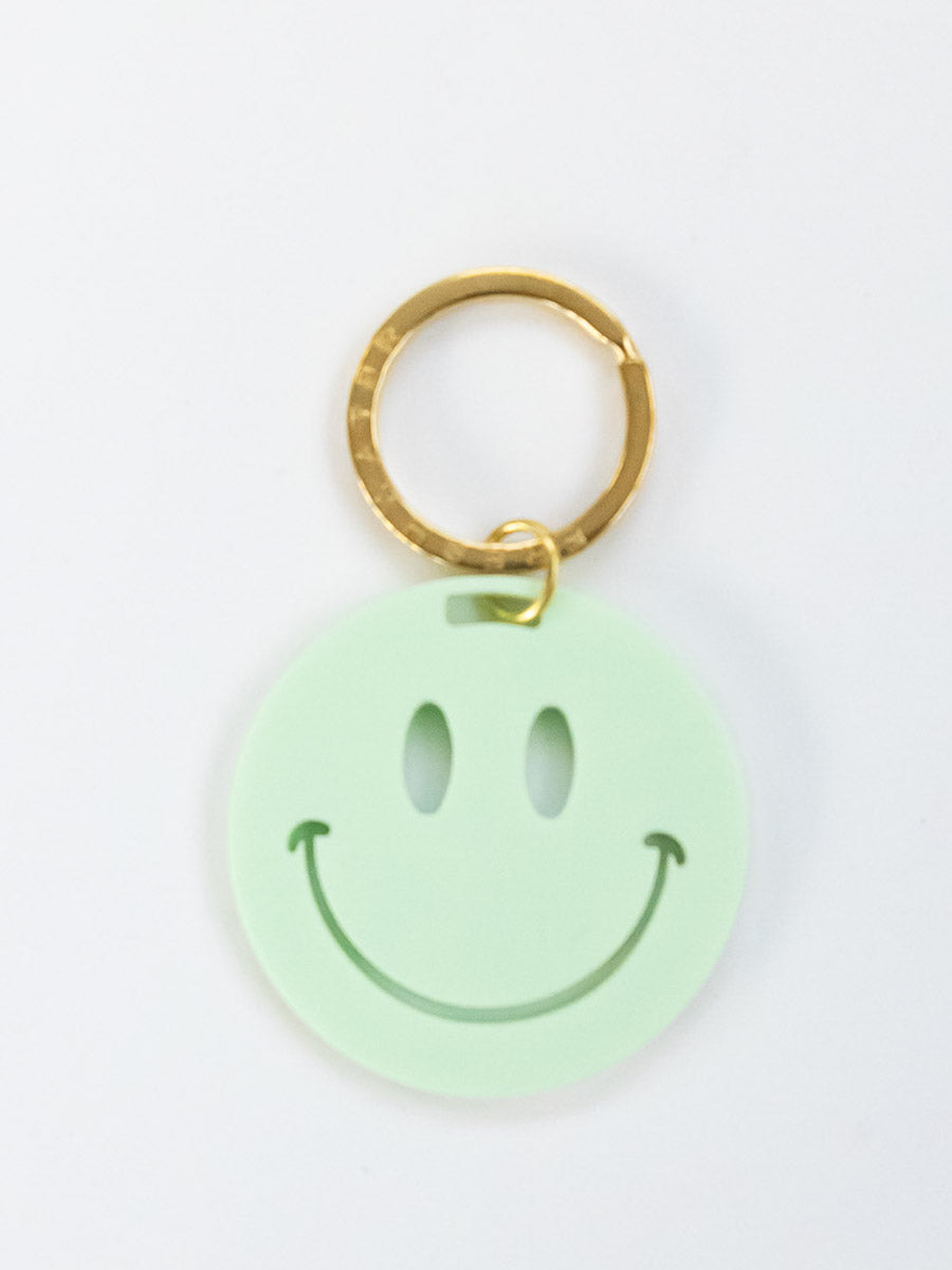 Smiley Face Keychain - Southern Made