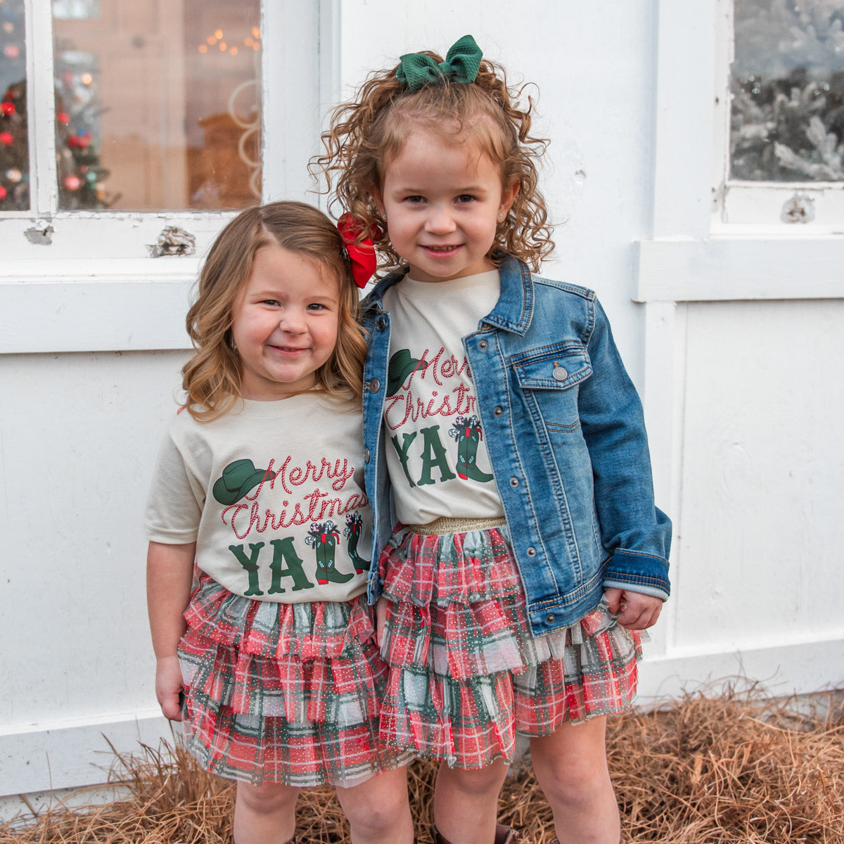 Youth & Toddler Merry Christmas Y'all Short Sleeve Tee