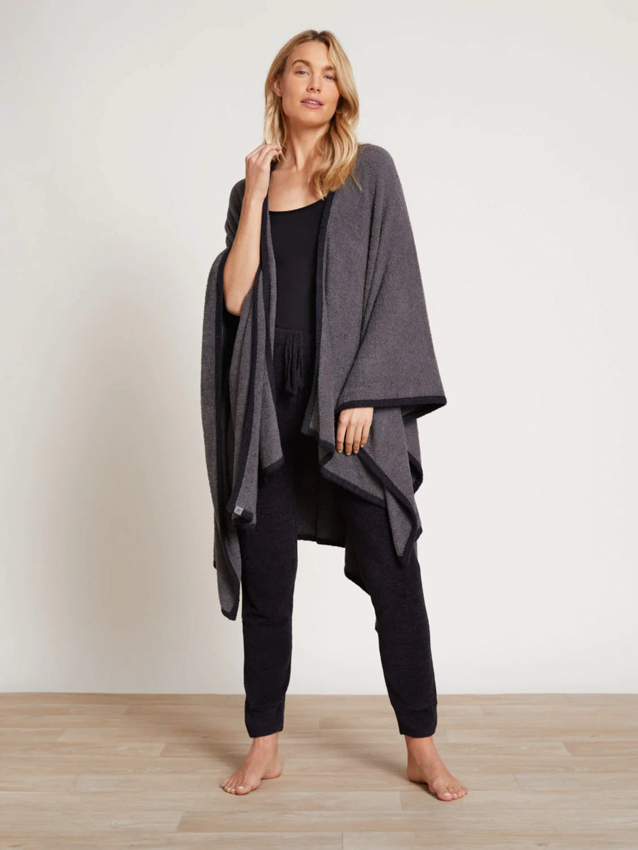 Barefoot Dreams Oversized Mineral Black Shawl