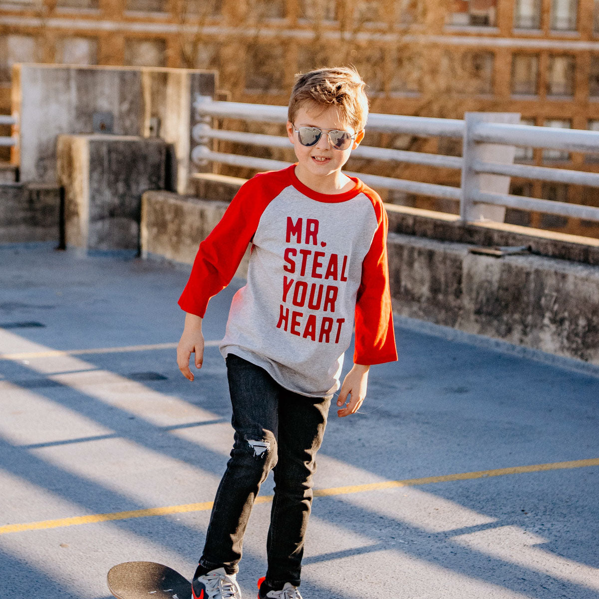 Mr. Steal Your Heart Raglan, Toddler & Youth