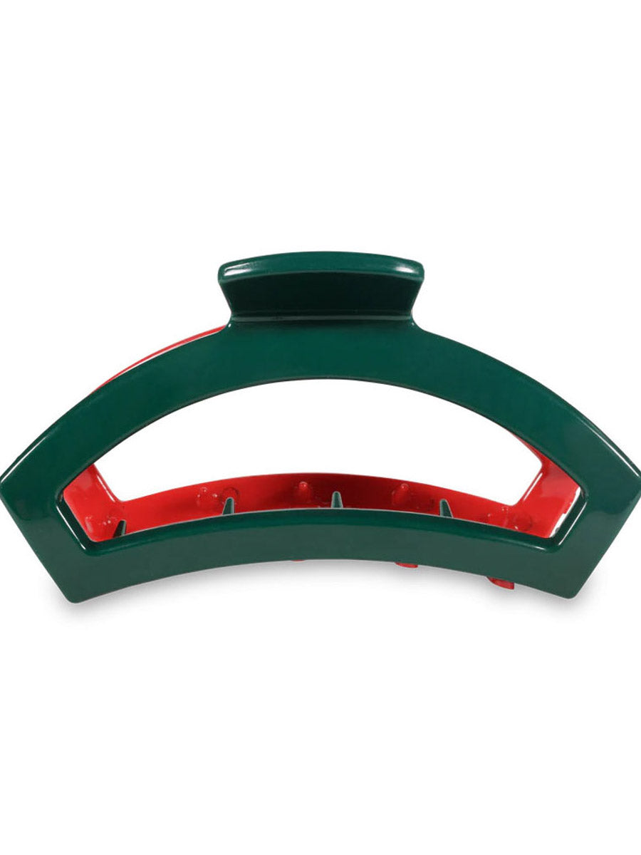 Open Style Red and Green Christmas Hair Claw