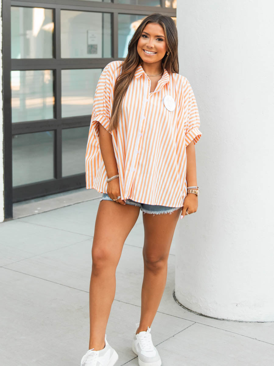 Striped Drop Shoulder Shirt