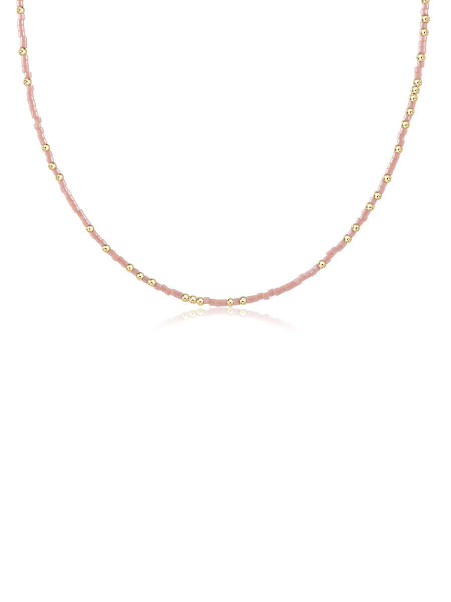 E-Newton Peach and Gold Bead Necklace