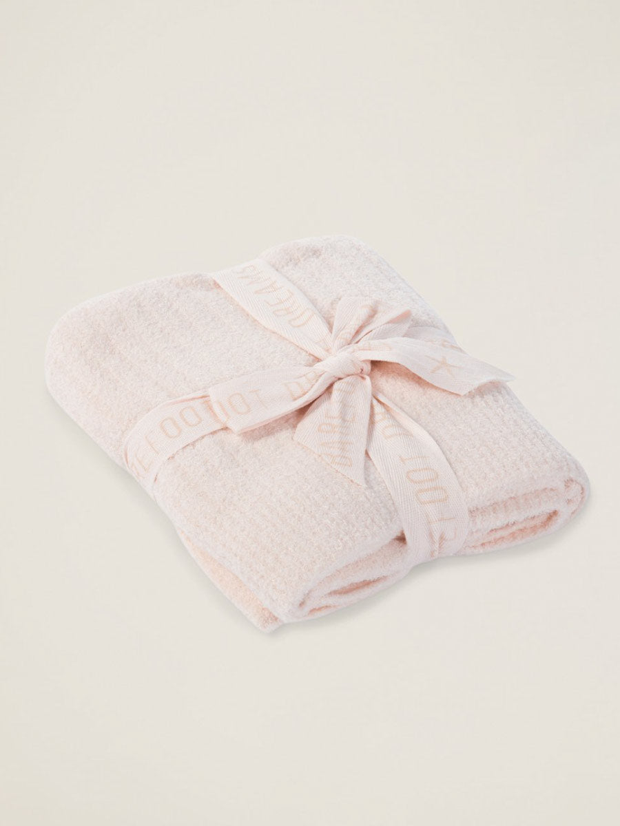 Barefoot Dreams Ribbed Pink Baby Blanket