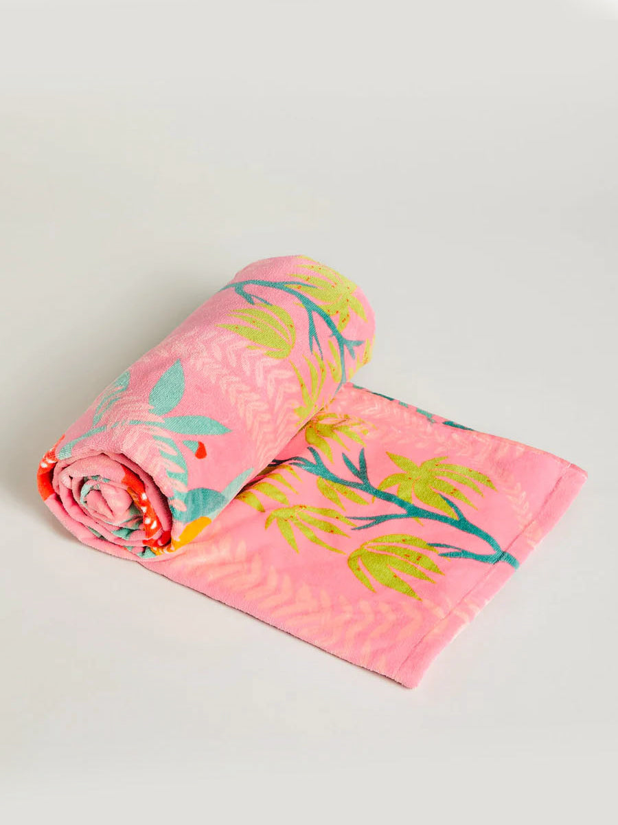 Pink Spartina Beach Towel