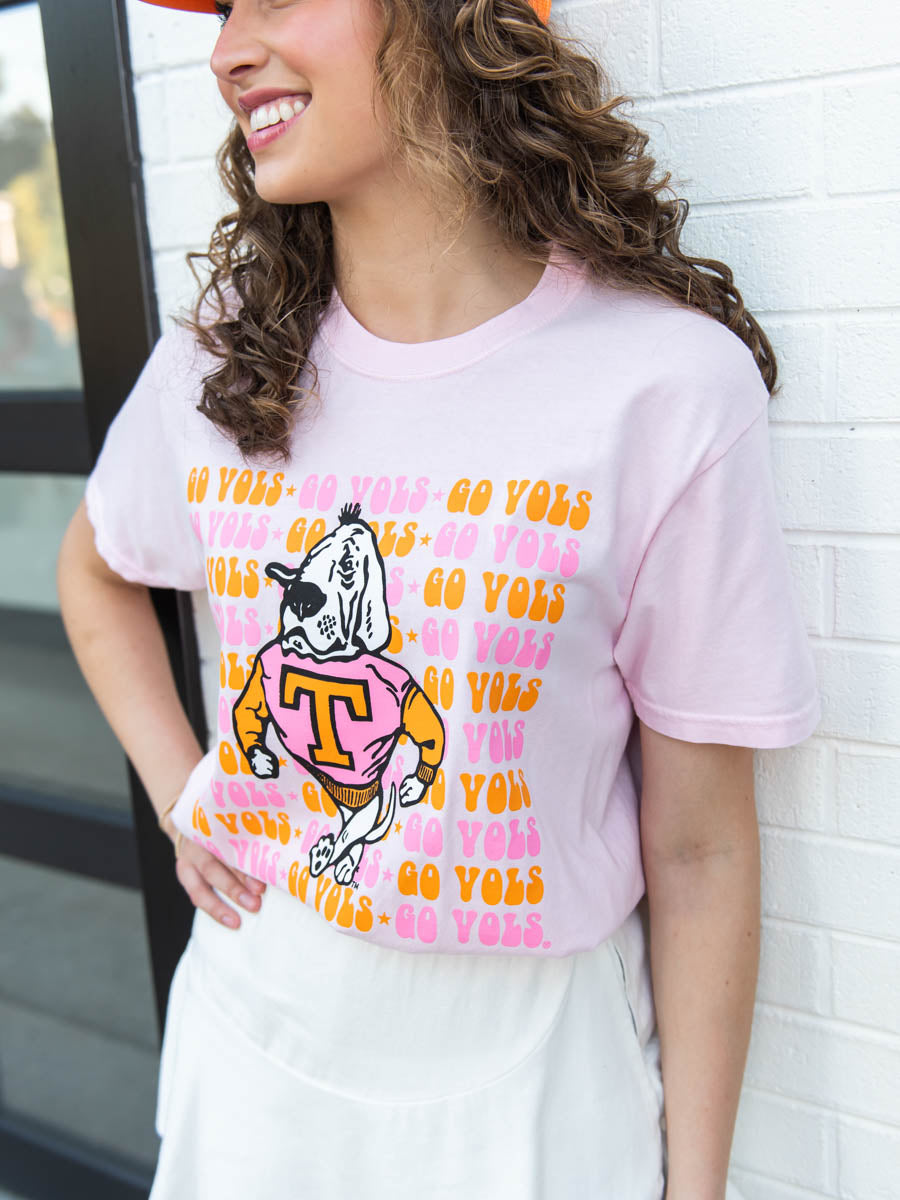 Pale Pink UT Go Vols T-Shirt