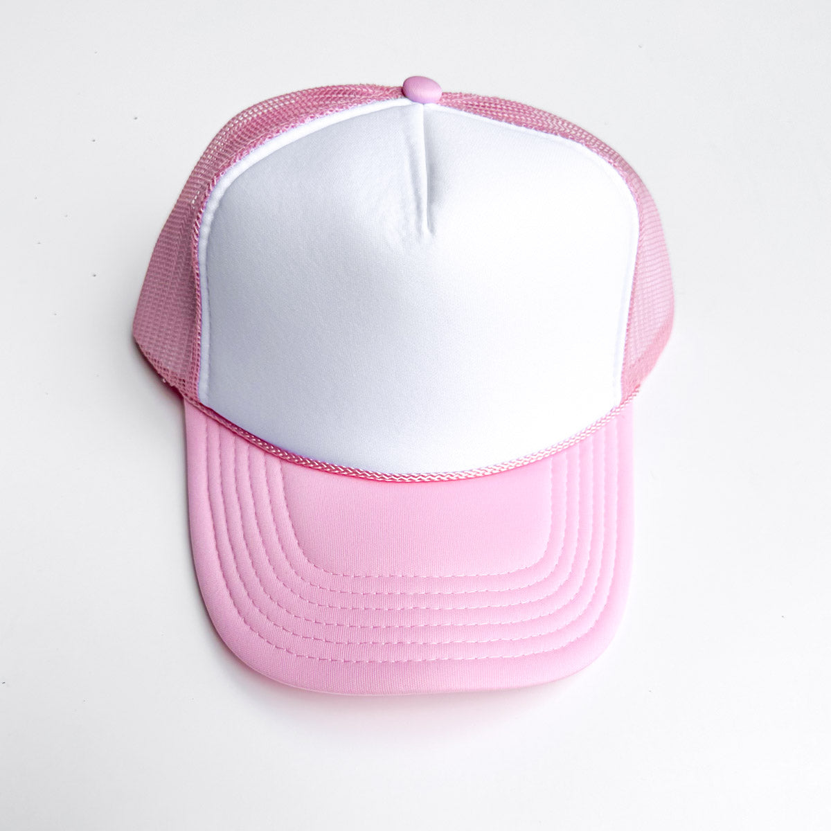 Pretty Light Pink and White Cap