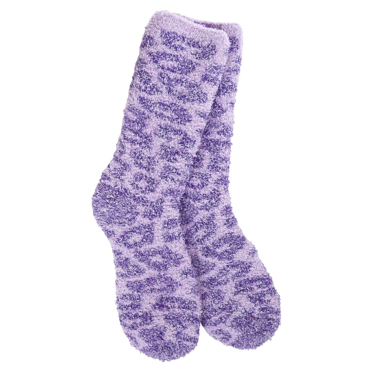 Purple on Purple Leopard Print Socks