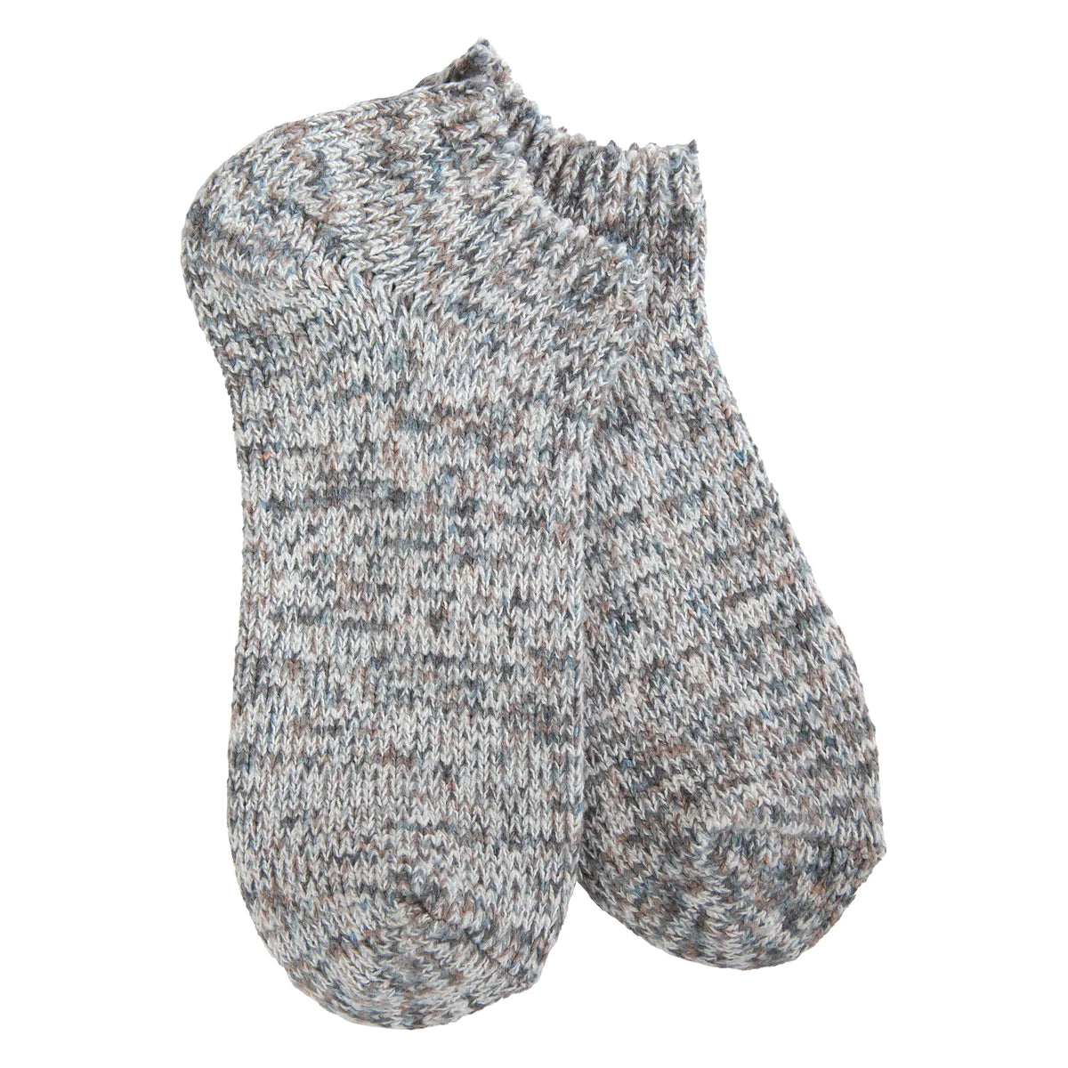 World's Softest Weekend Ragg Low Grey Heathered Socks