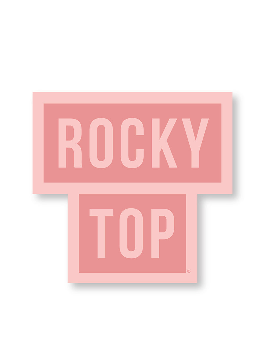 Blush Pink Rocky Top Sticker