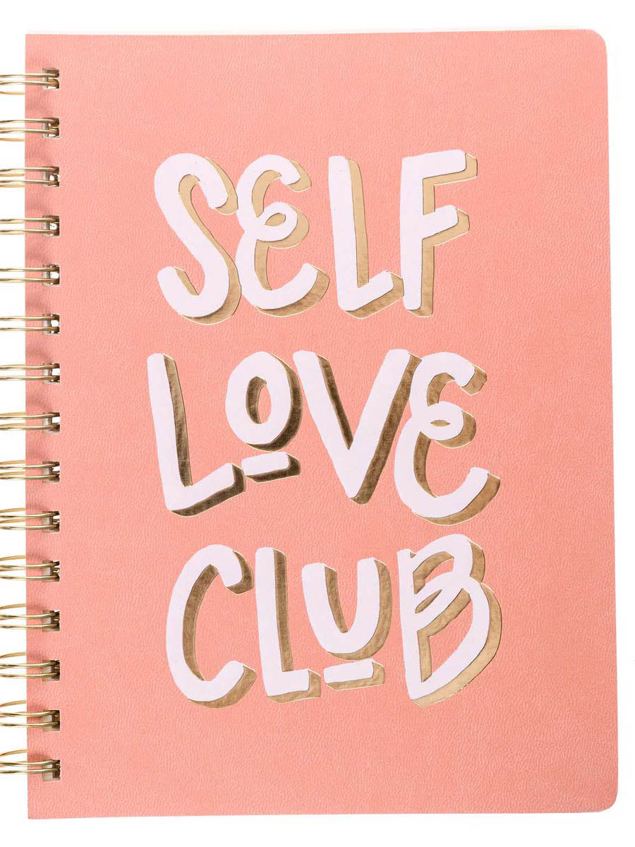 Self Love Club Spiral Leather Journal