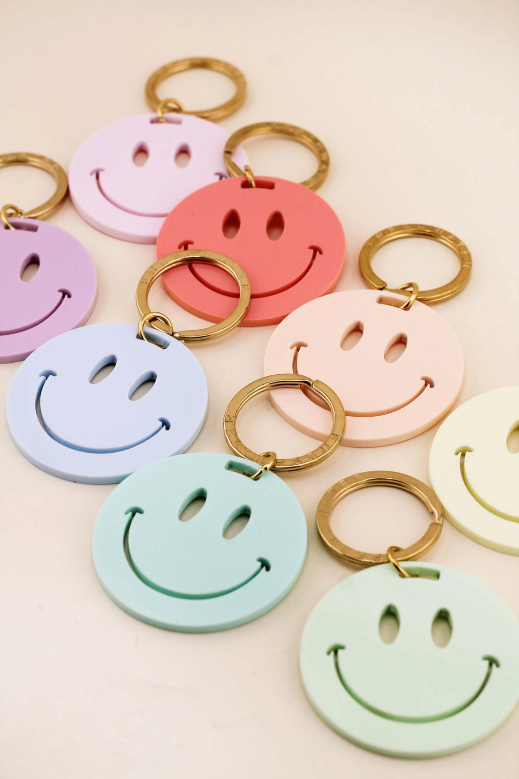Various Colors of Smiley Keychains