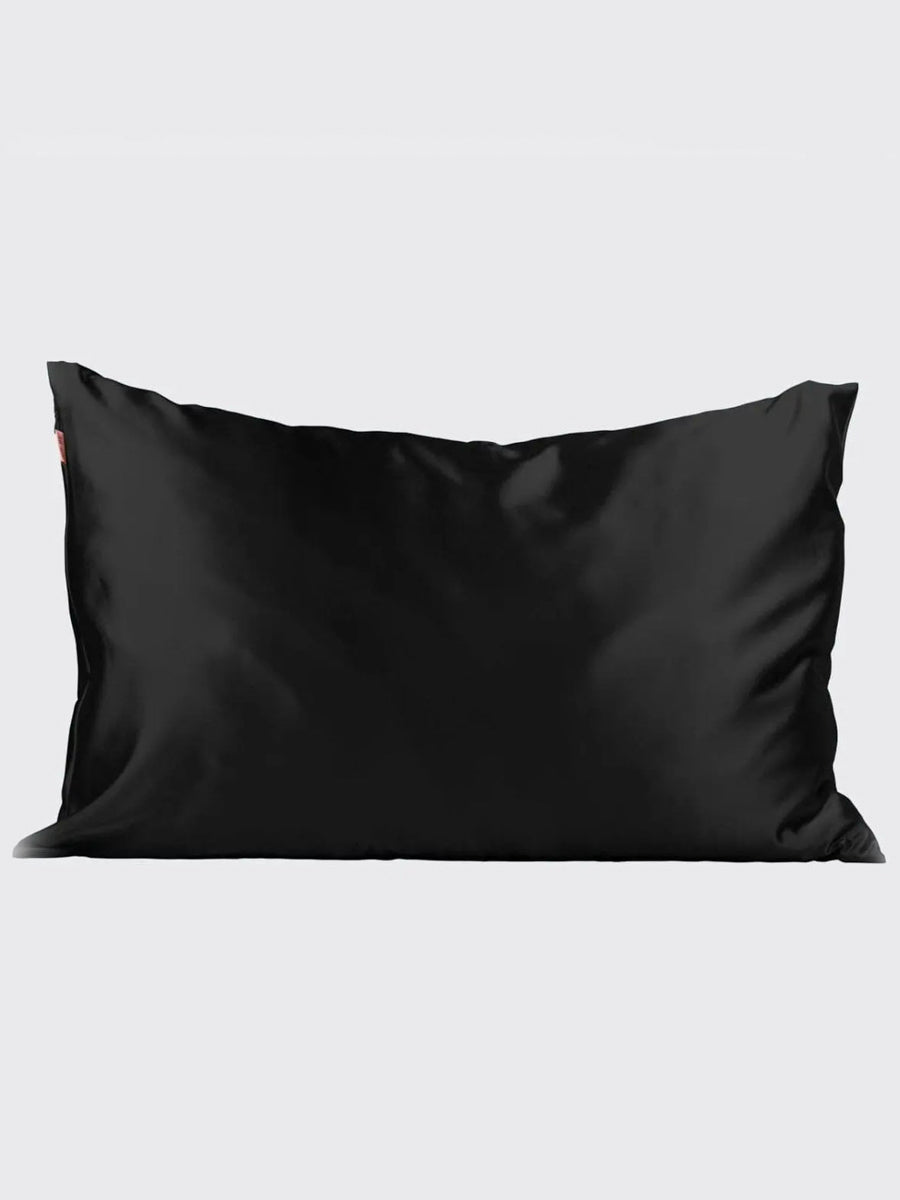 Standard Size Black Satin Pillowcase