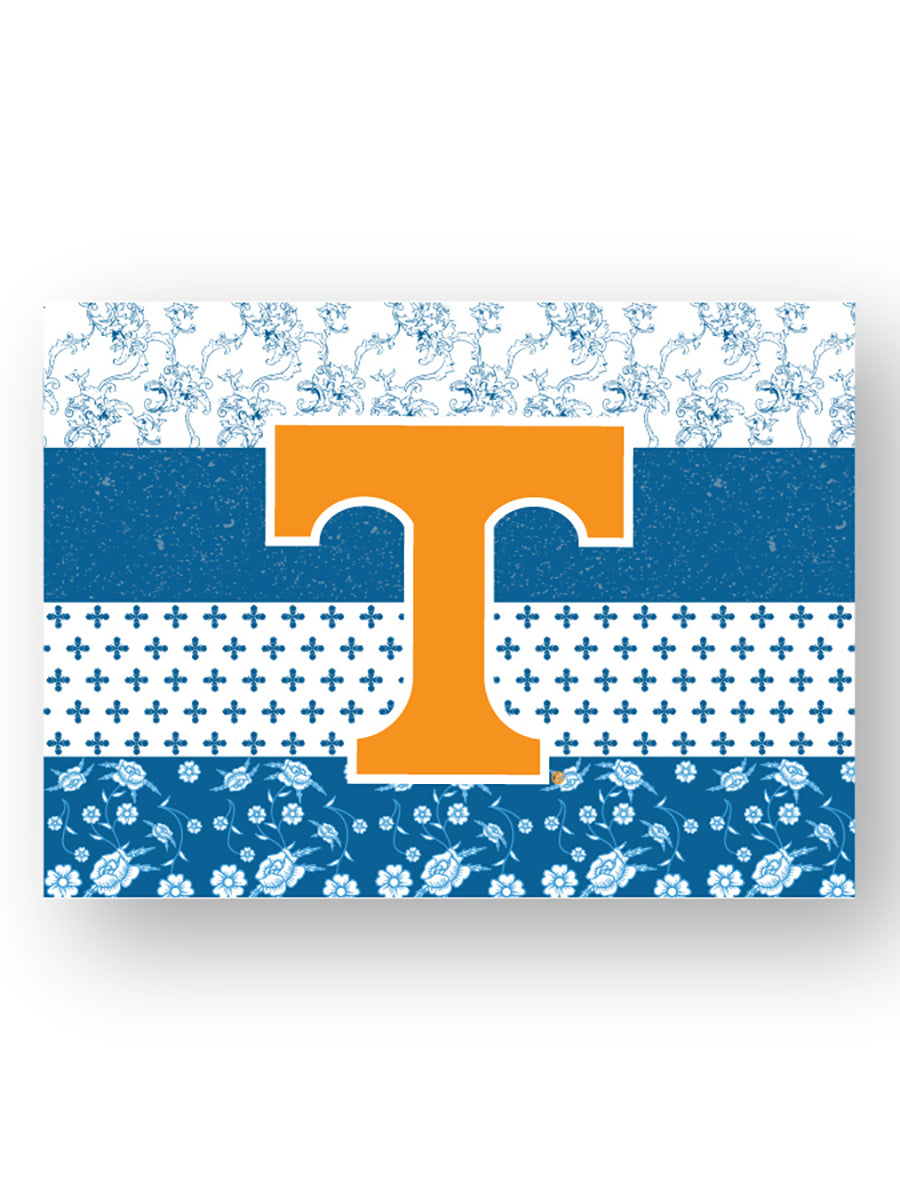 Blue Quilt Stripe "Power T" Sticker