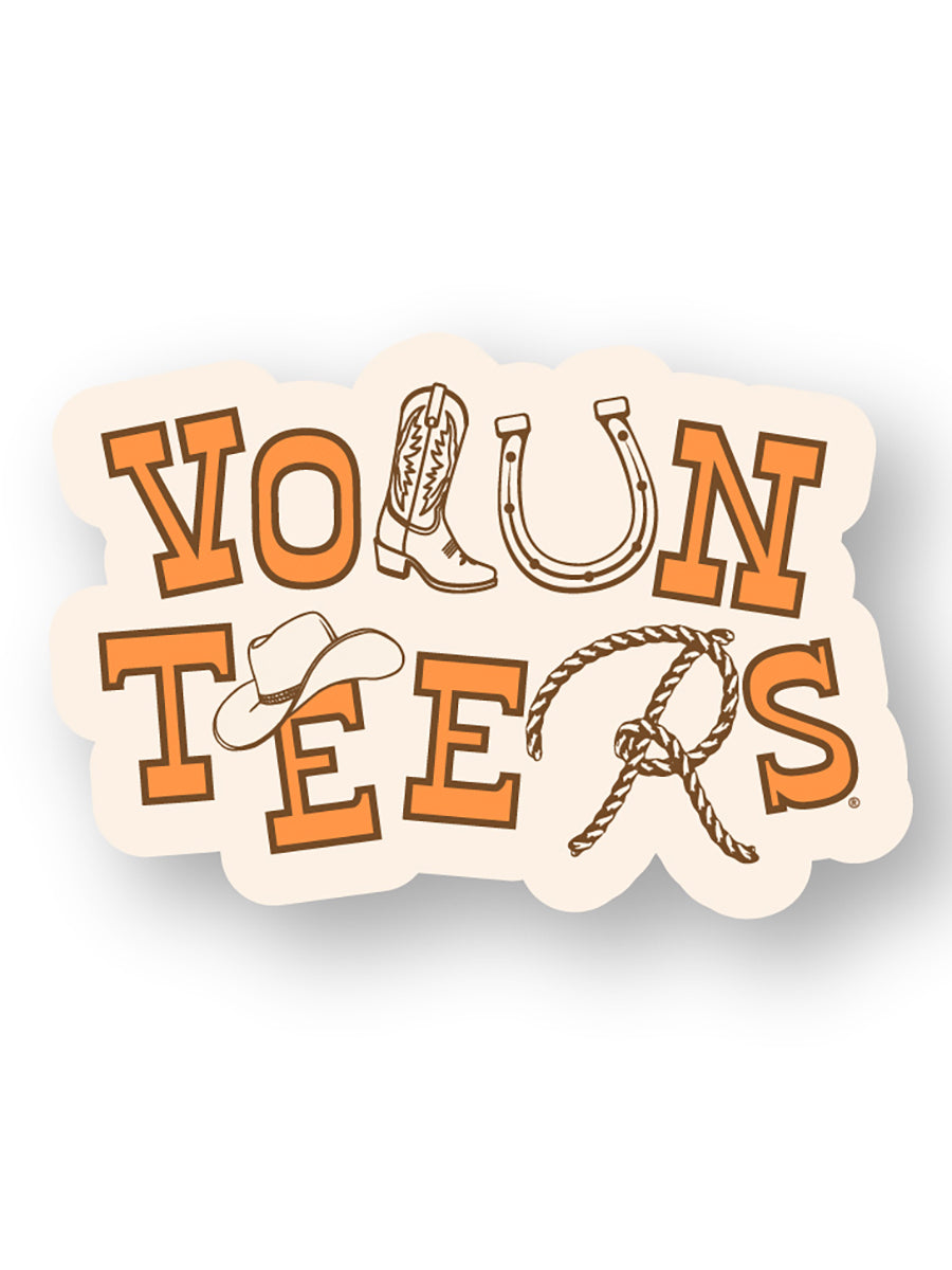VOLUNTEERS western sticker