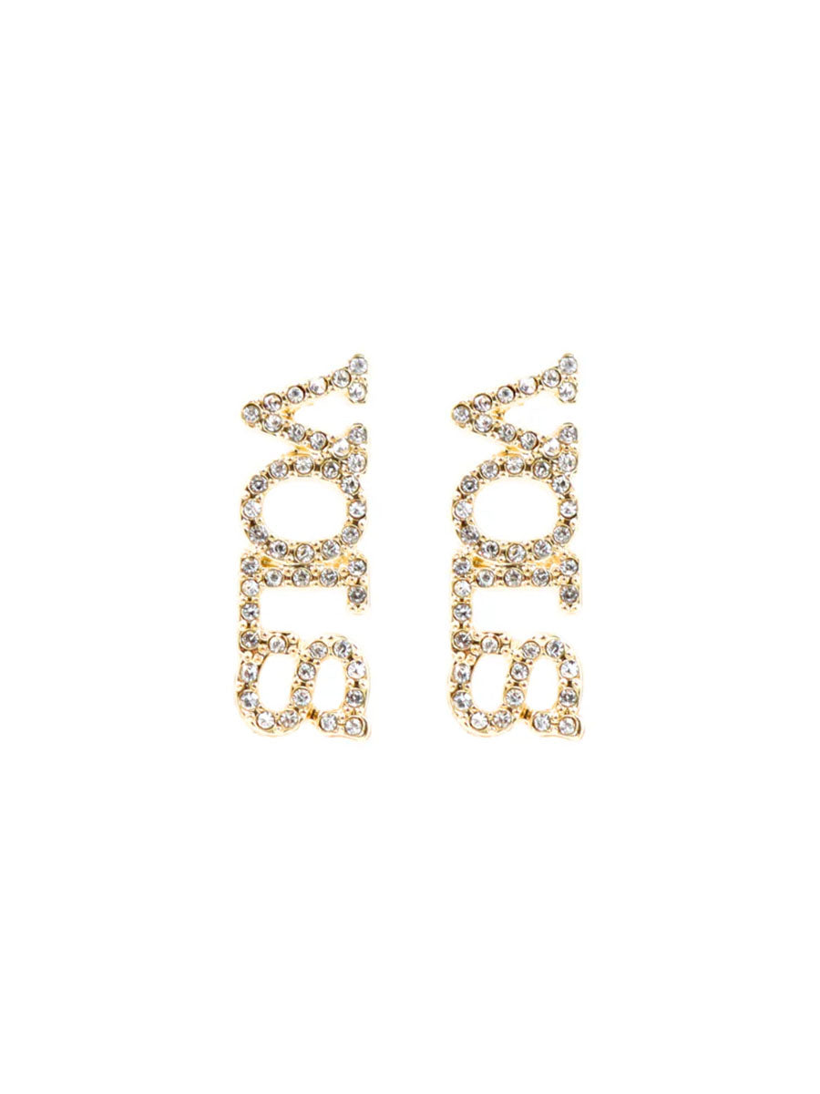 Rhinestone VOLS earrings