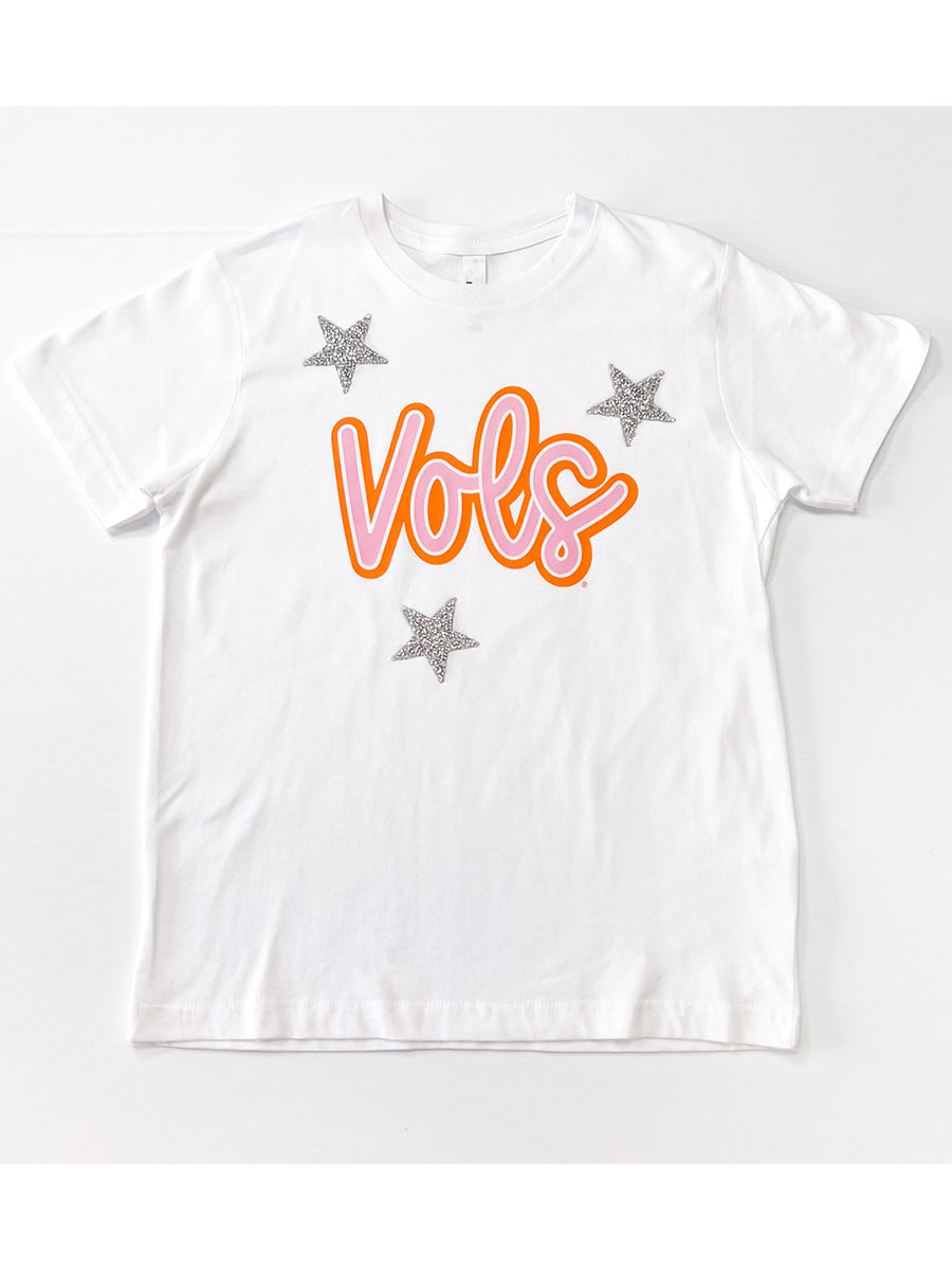 Girls VOLS with Stars T-Shirt