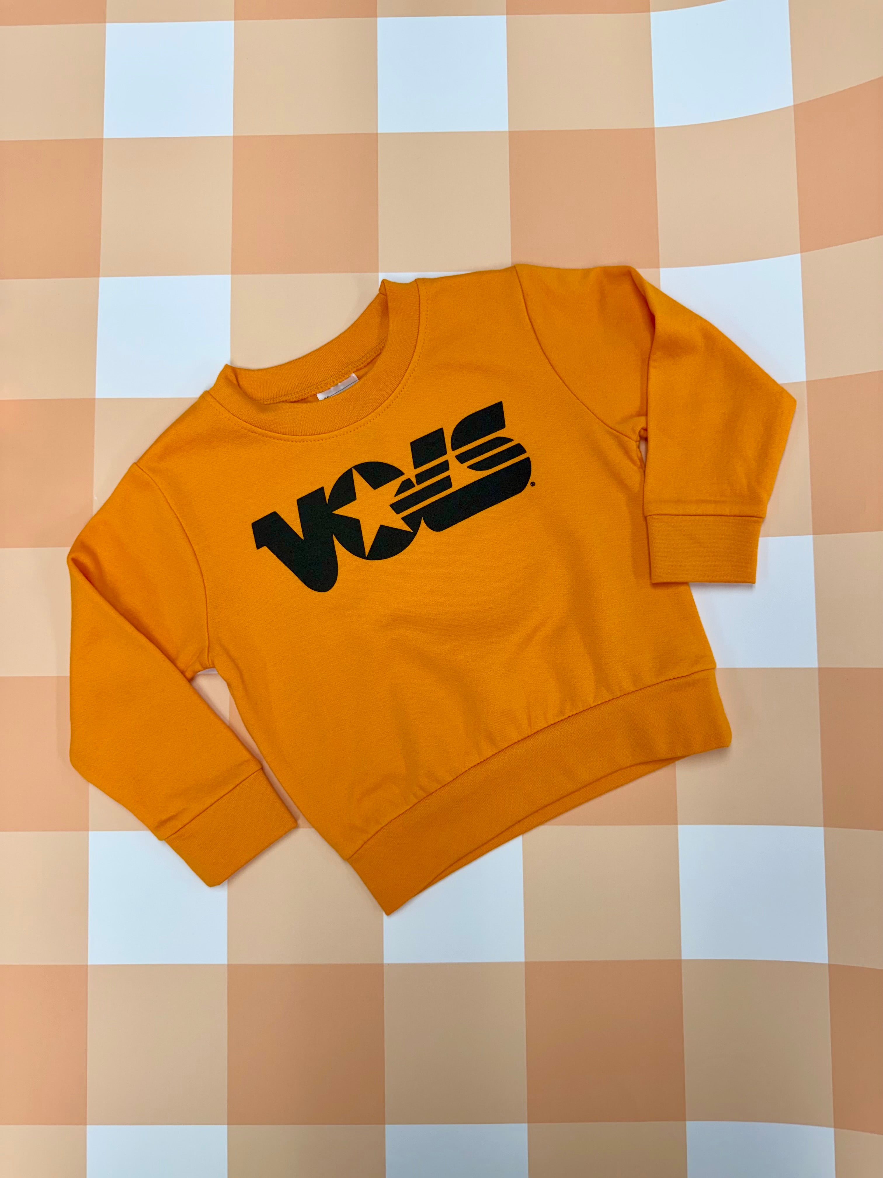 Orange Vols Star Crew Sweatshirt, Youth