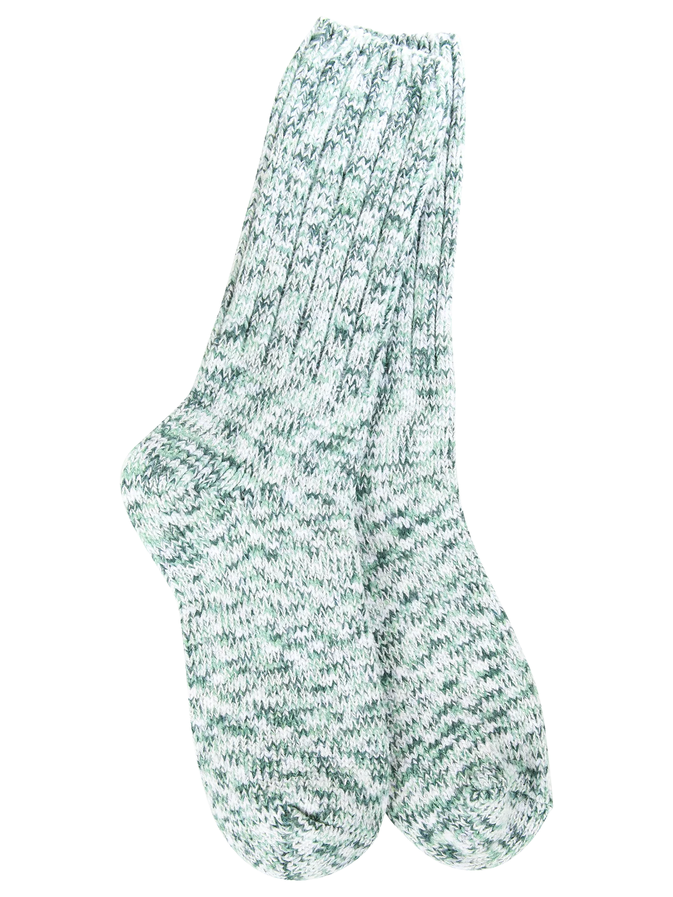 Green Ragg Crew Socks