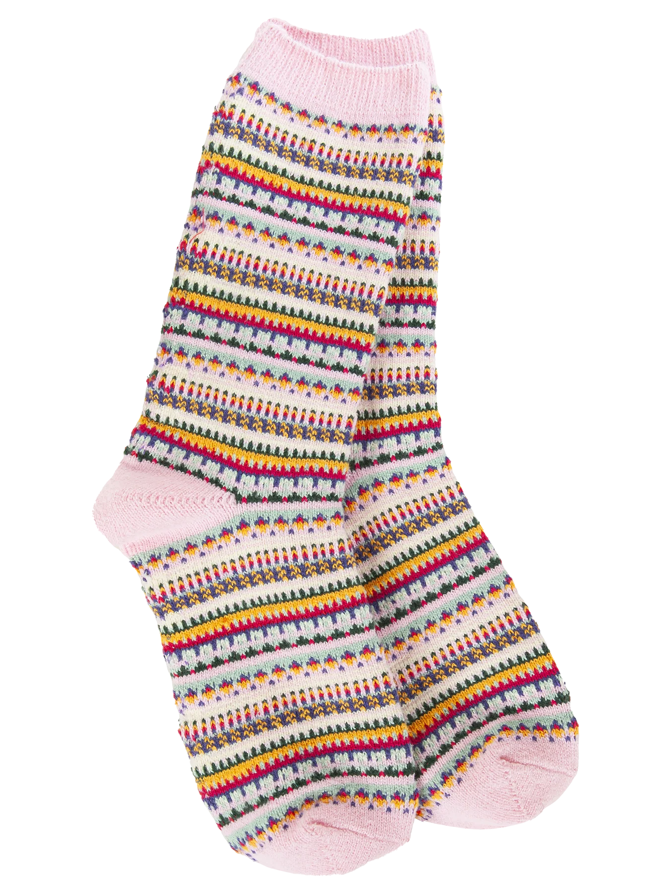 Colorful Striped Boho Crew Socks