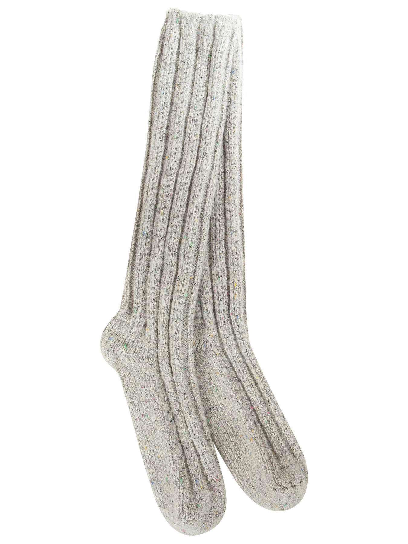 Grey confetti tube socks