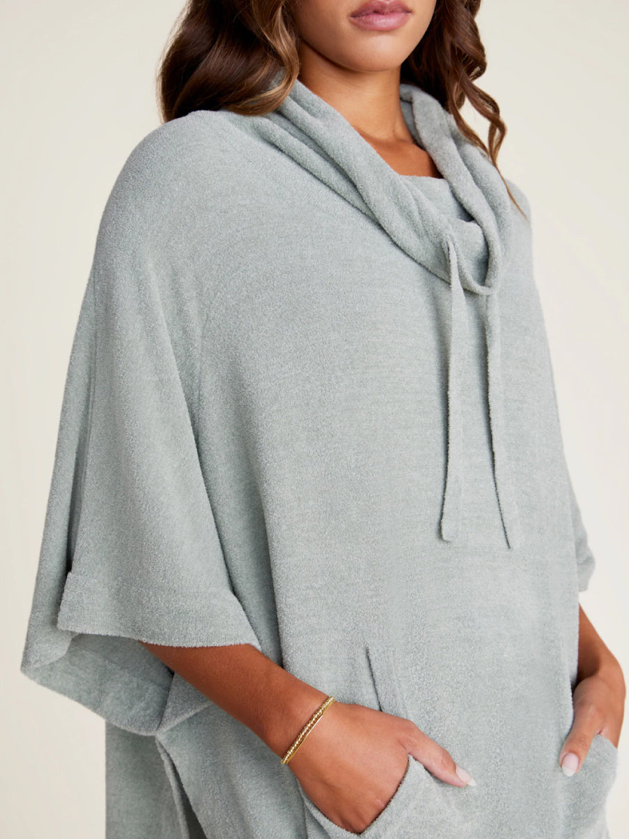 Barefoot Dreams Poncho in Soft Blue