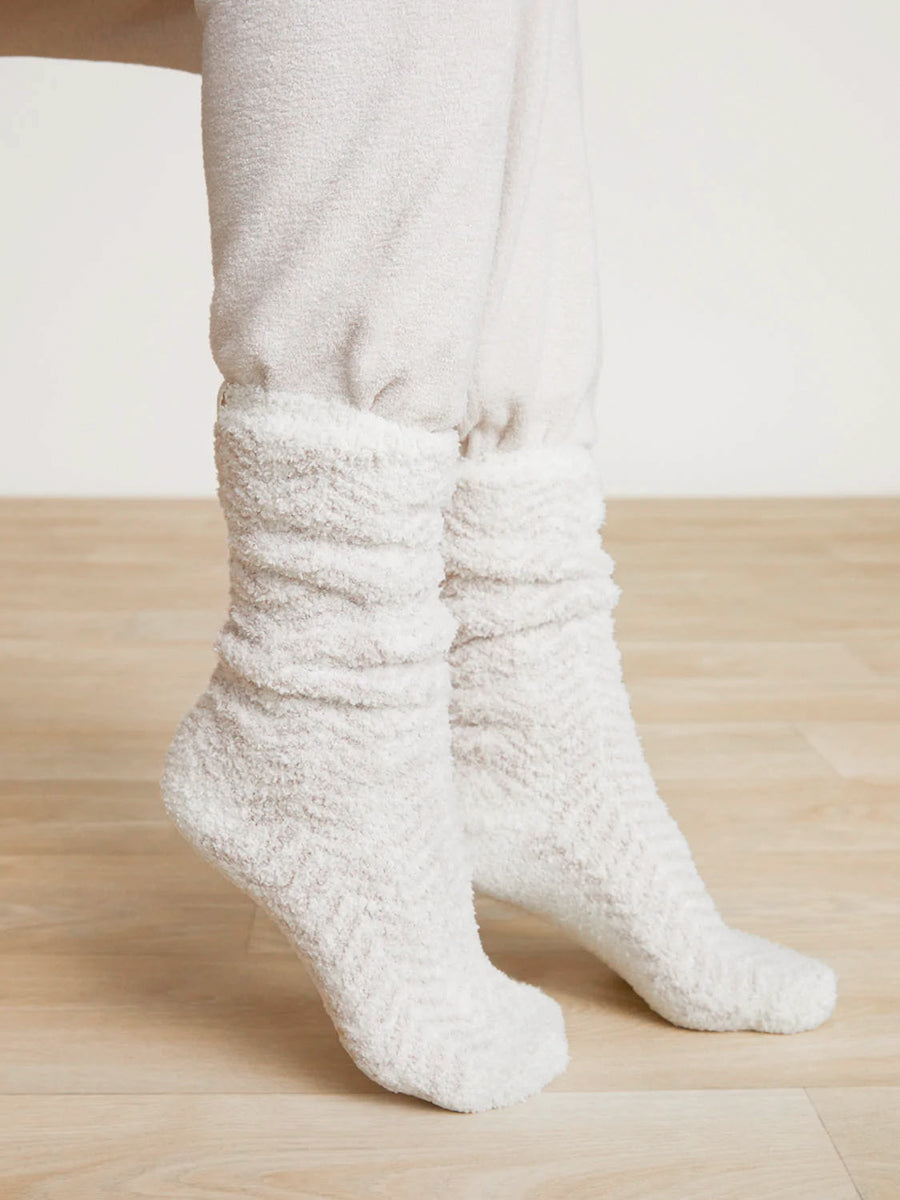 Barefoot Dreams White Cozy Socks