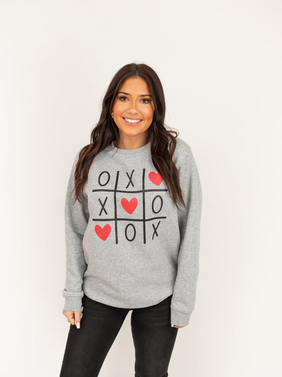 XO Tic-Tac-Toe Crew Sweatshirt