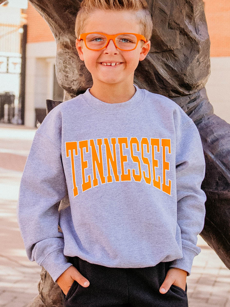 Light Grey Orange Tennessee Sweatshirt