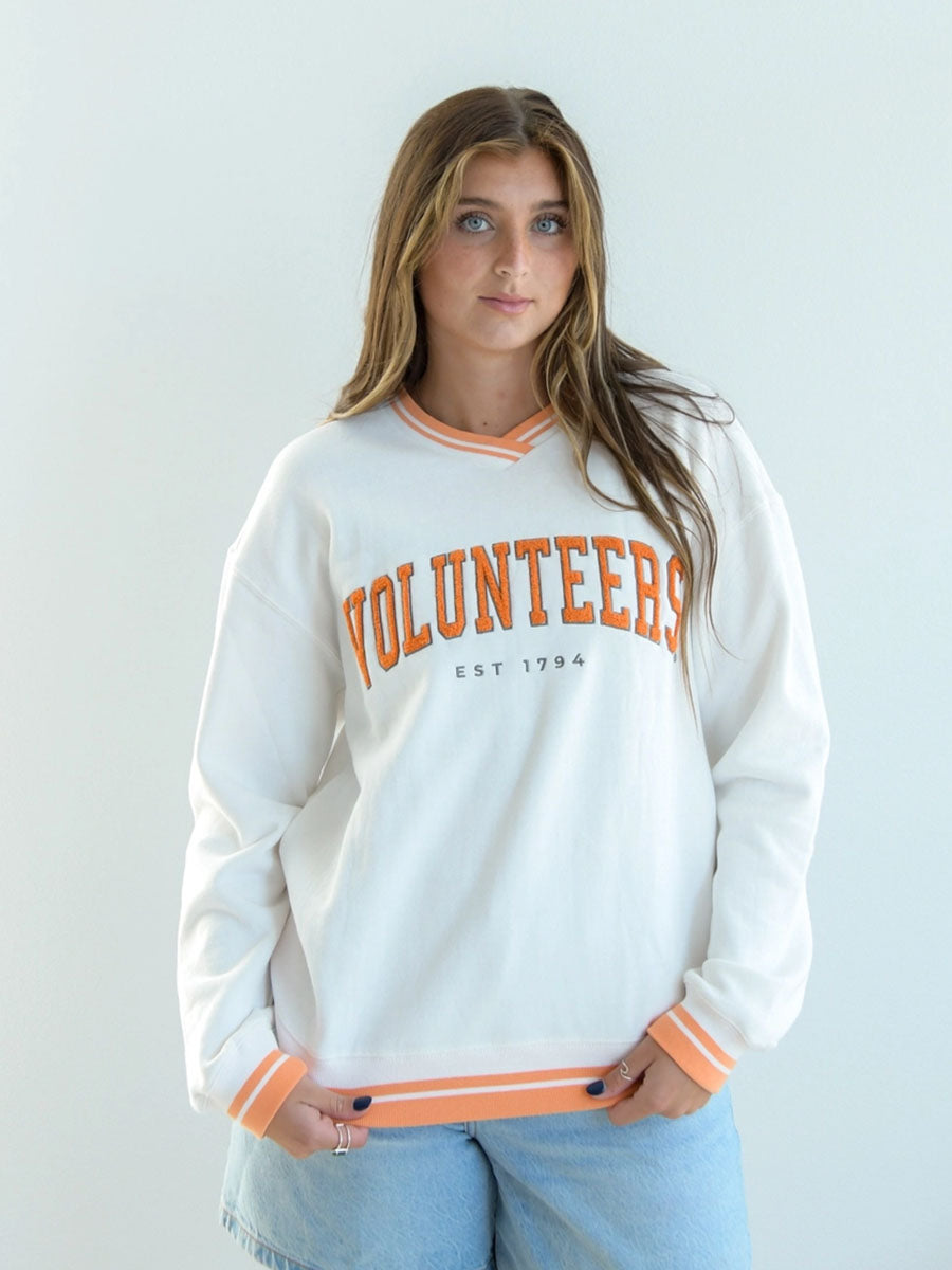 Tennessee Allen Chenille Varsity V-Neck