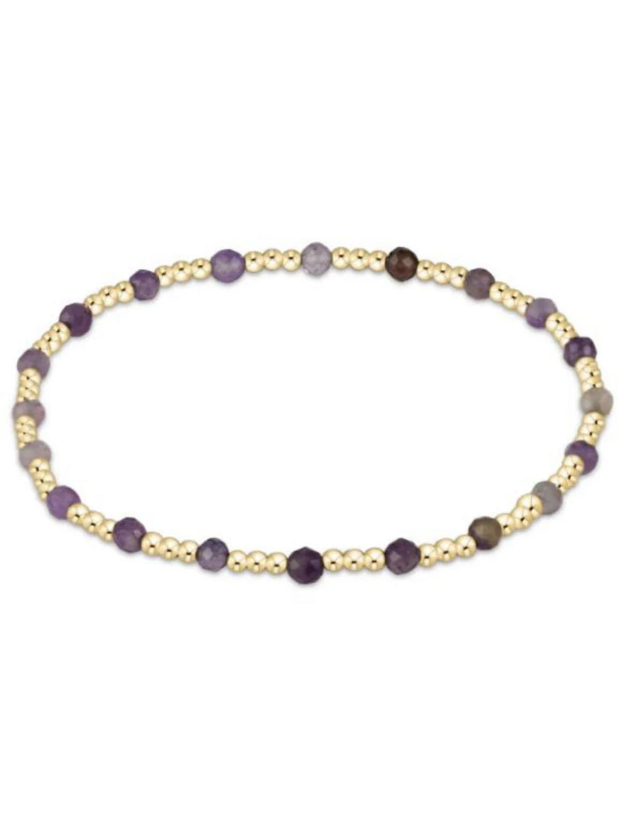 egirl Gemstone and Gold Beaded Bracelet