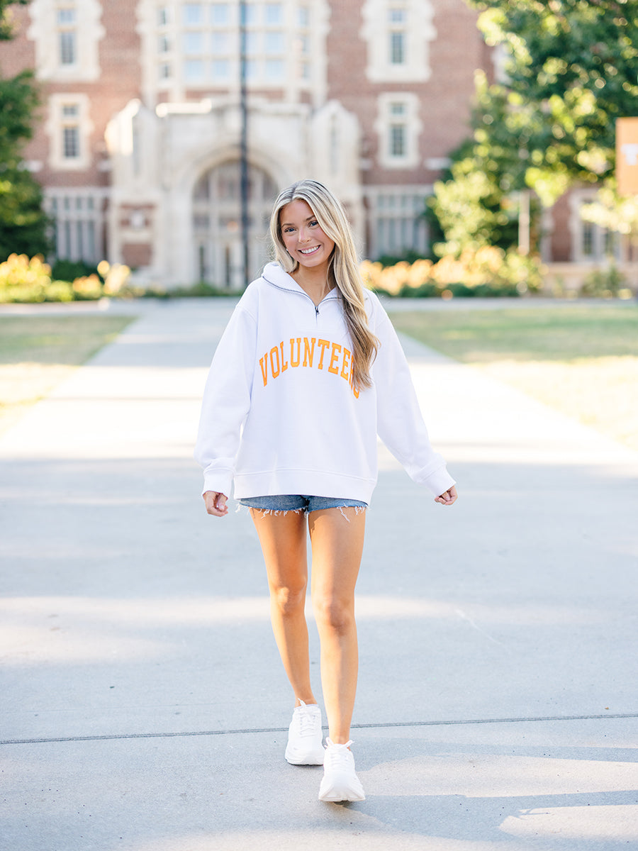 White VOLUNTEERS pullover