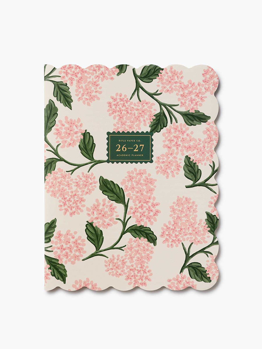 Hydrangea 12-Month Calendar Notebook