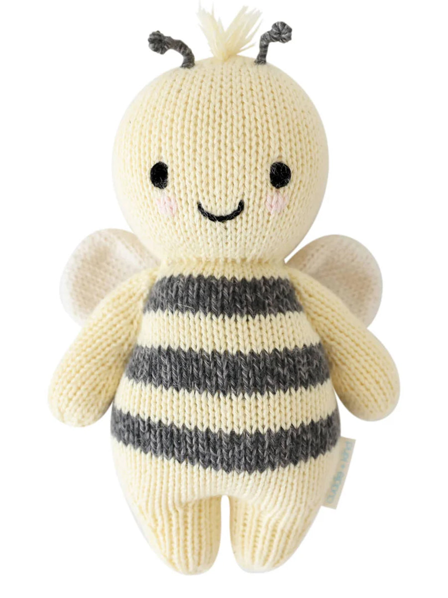 little bumblebee stuffed knit toy