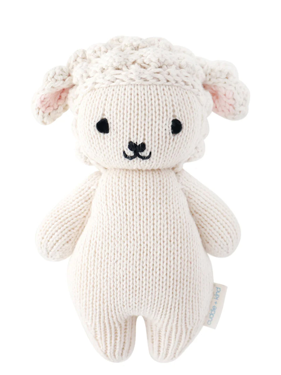 handmade knitted stuffed animal lamb