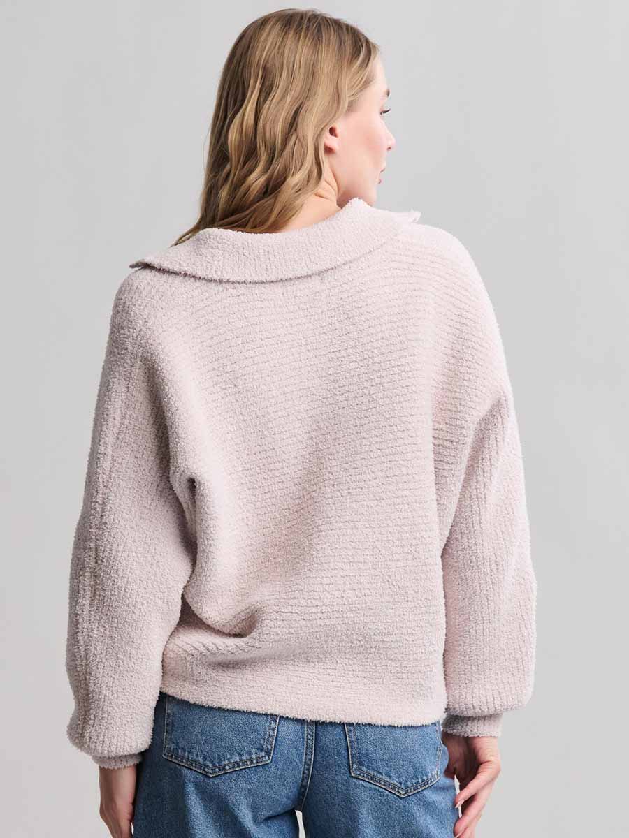 CozyChic® Dolman Sleeve Collared Pullover