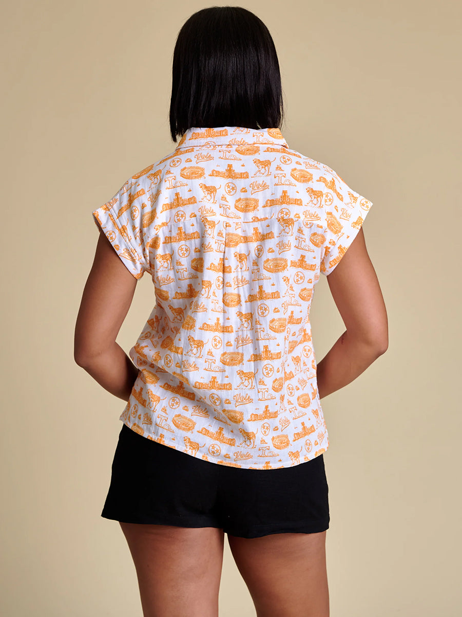 Tennessee Toile Short-Sleeve Button-Up