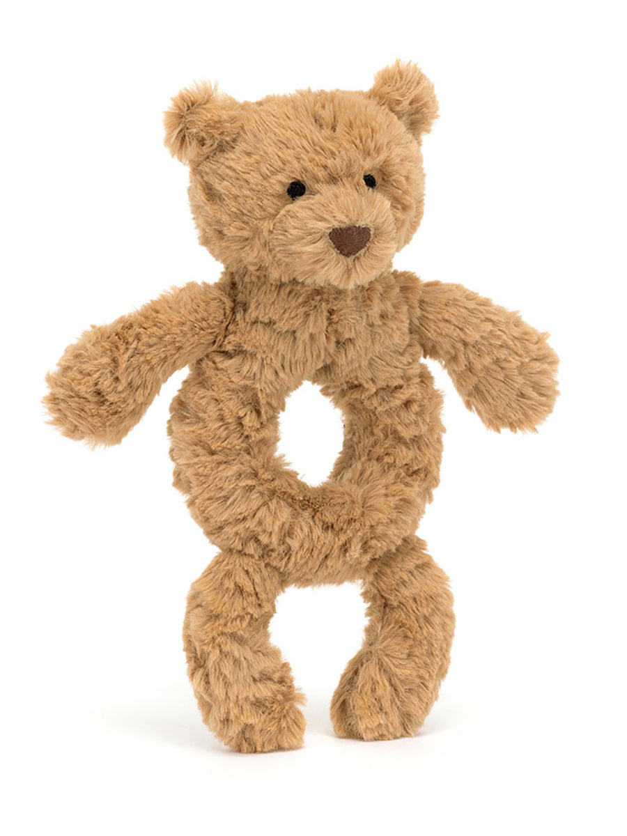 Jellycat Bartholomew Bear Ring Rattle