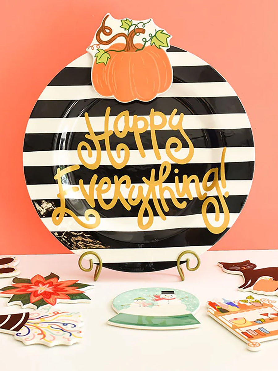 Orange Pumpkin Decor for Platter