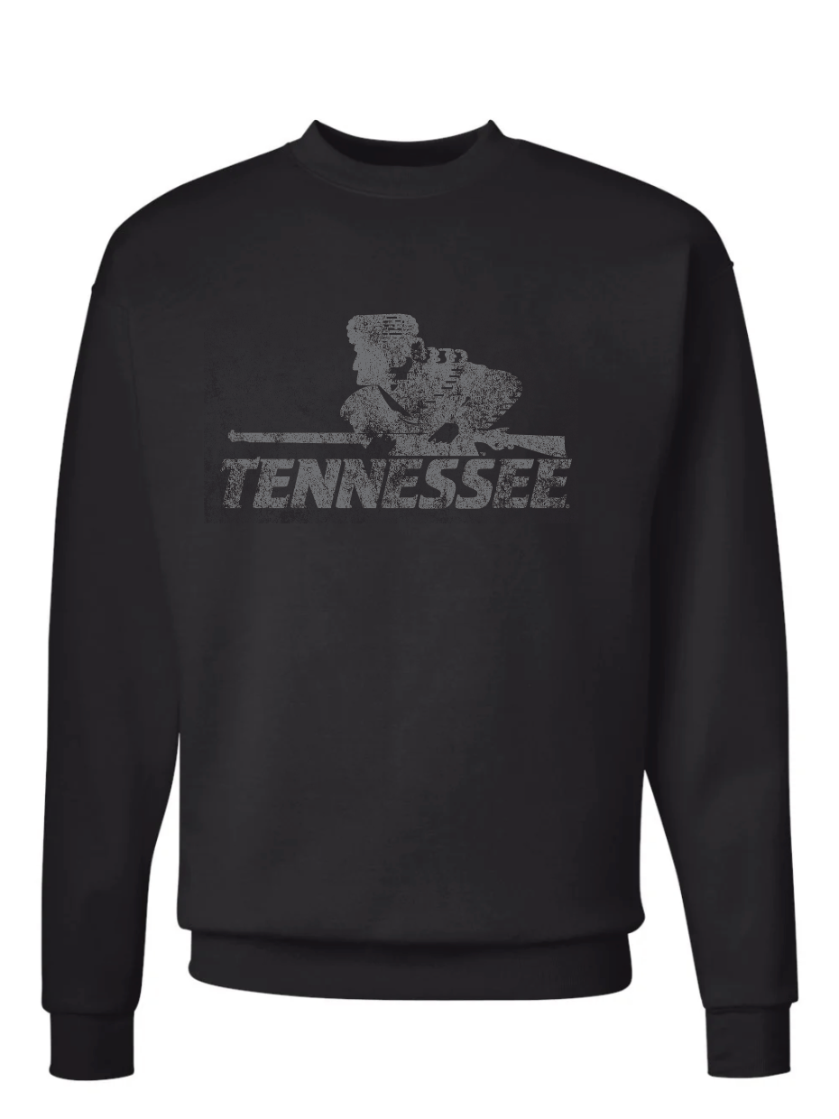 Black Tennessee Rifleman Crew Sweatshirt